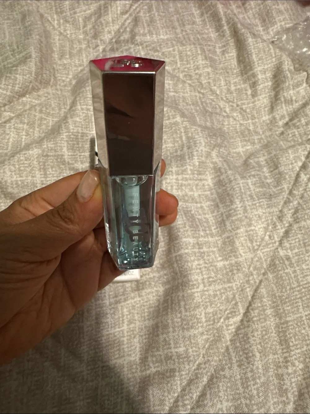 Fenty Beauty Gloss Bomb Ice - Clear Iridescent Lip Luminizer Cold Heart’d